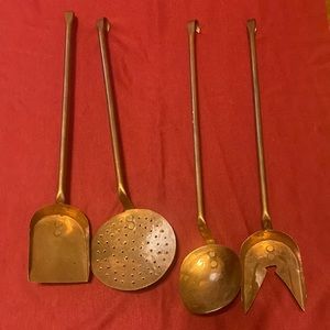 SaleToday Only ——-Copper Kitchen Utensils Set of 4